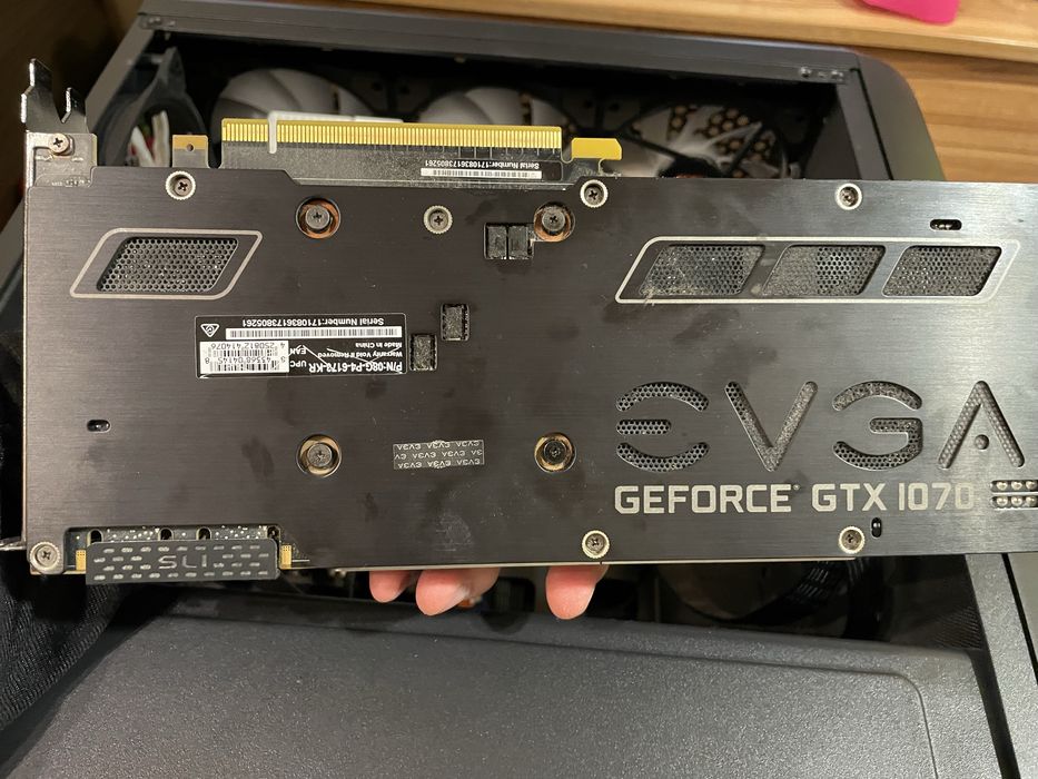 Видеокарта EVGA GeForce GTX 1070, 8gb, GDDR 5