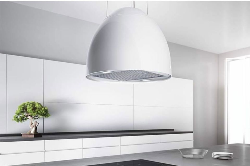 Hota insula Airforce New Moon White 45 cm. Putere de absorbtie 650mc/h