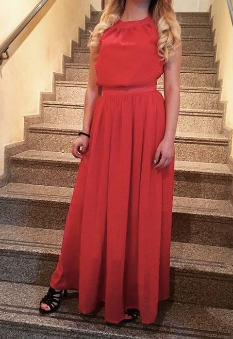 Дълга рокля МЕГЗ с гол гръб