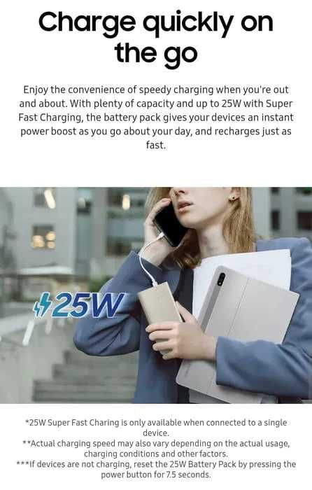 Оригинальный Powerbank Samsung 20000mAh 25W dual type-c. Есть доставка