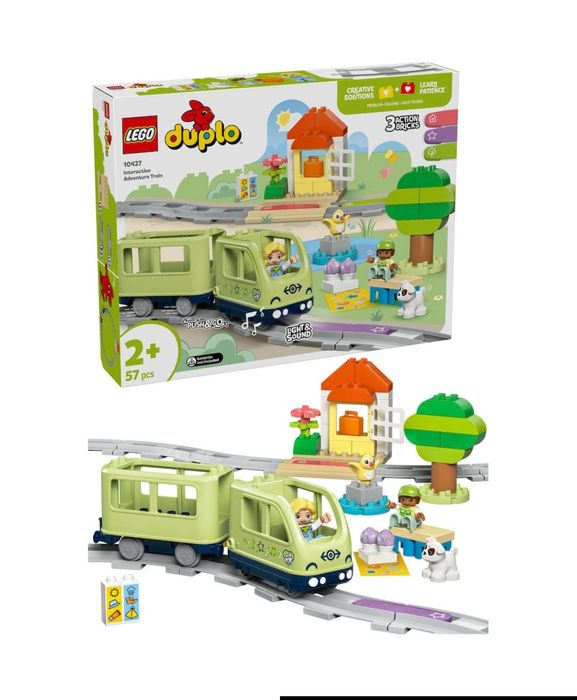 LEGO® DUPLO - Tren de aventura interactiv 10427, 57 piese