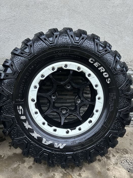 Jante can am beadlock r14+ cauciucuri maxxis ceros( atv/utv ) can am