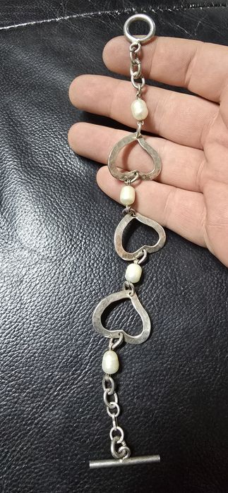 Bratara argint perle naturale