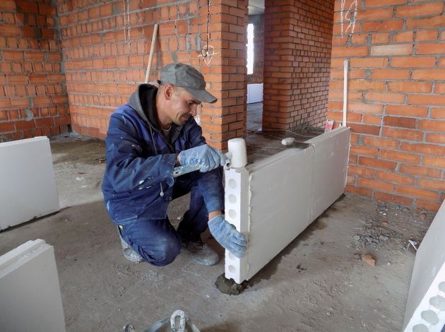 Пазогребивние плиты перегородка российская техналогия пена газа блок