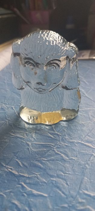 Figurina cățel,din sticla