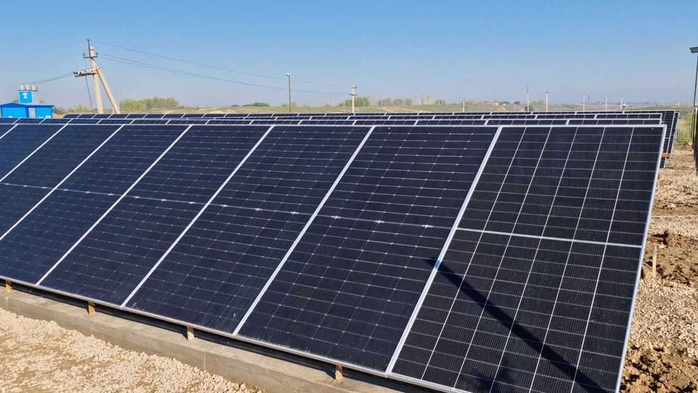 Quyosh panel o'rnatish Установка солнечных панелей