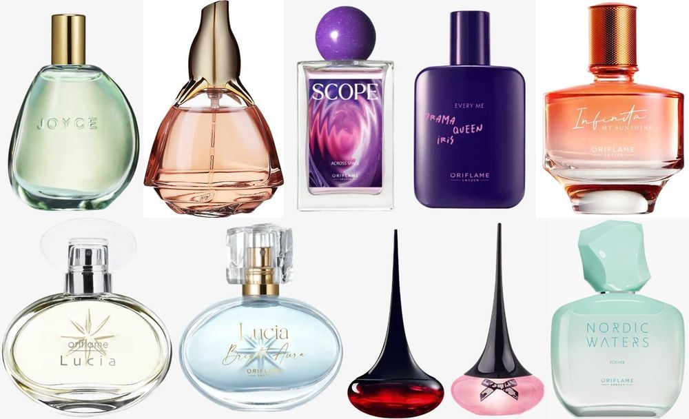 Налични парфюми, тоалетни води  от Avon, Oriflame