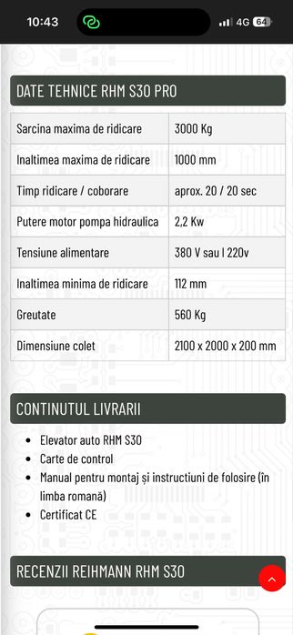 Foarfeca elevator perfect functională !!!