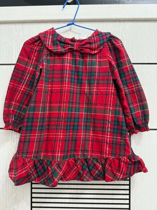 Червена карирана рокля Next