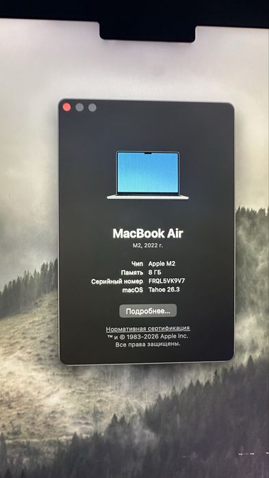 Apple Macbook air m2 100%