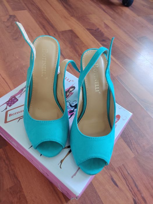 Pantofi ocazie turcoaz