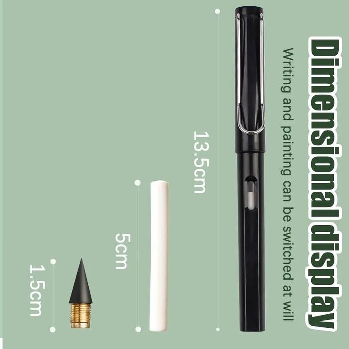 Set 3 creioane eterne HB elegante, Nu se tocesc, nu se ascut niciodata