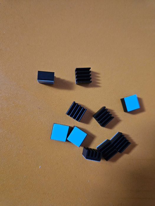 10x Radiator aluminium - Heatsink 9 x 9 x 5 mm