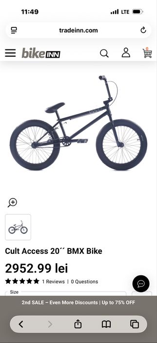 Bmx  CULT ACCES stare ca nou