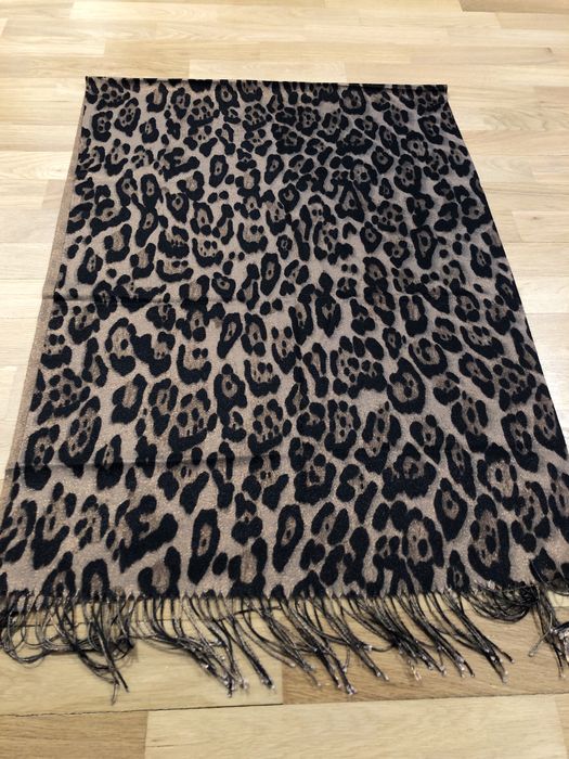 Esarfa animal print leopard 100% vascoza noua