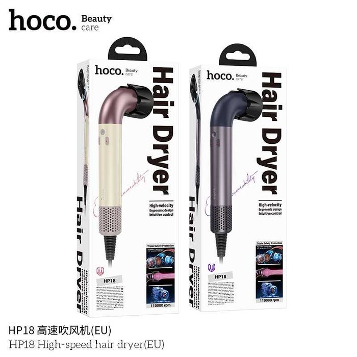 Hoco HP18 Профессиональные Фен отрицательными ионами стандарт EN Dyson