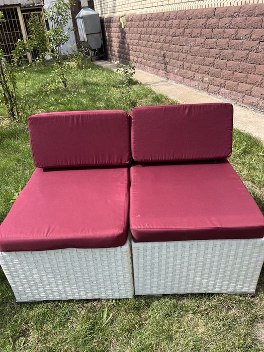 Диван ротанговый офисная,для террассы, летников, бани.