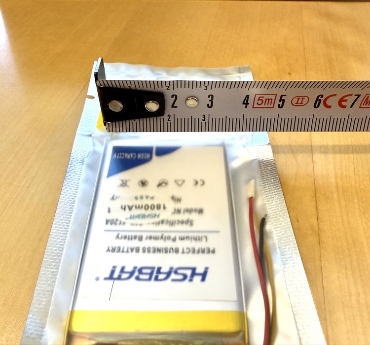 HSABAT Acumulator Li-Po 1800mAh 3.7V 3.5x6x.03 Fab.2025 Noi/Sigialte