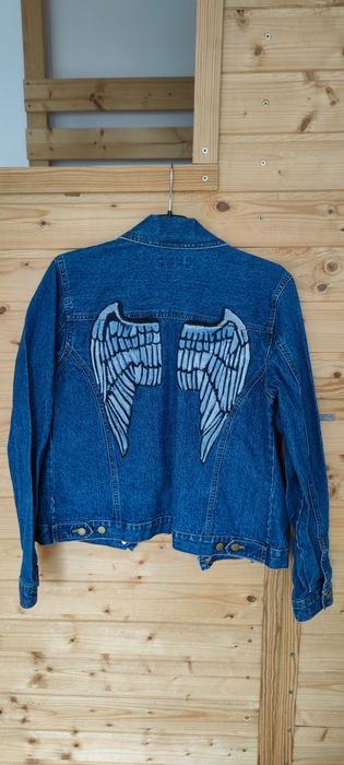 Geacă blugi pictată manual