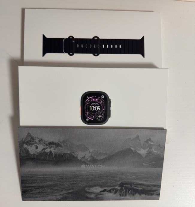 НОВ!!! APPLE WATCH ULTRA3 49 BLACK Ti Black Ocean Band (A3281)