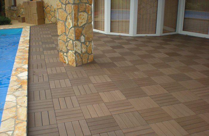 Террасная доска. Брусчатка, садовый паркет из ДПК "TAXTPLAST". Бў