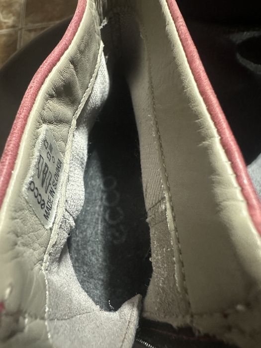 Botine ecco  piele noi 37