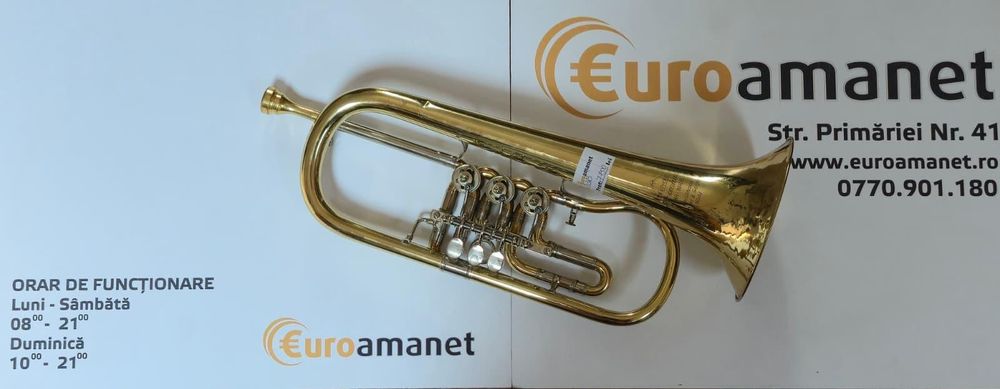 Flugelhorn cu tragaci Miraphone 24R Sib, lacuit -P-