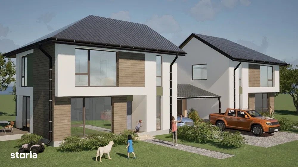 Casa moderna, constructie noua Chinteni, Garaj