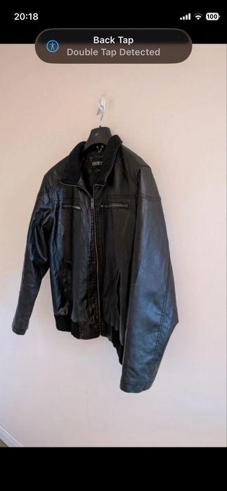 Кожено Яке GUESS -  Запазена Телешка Кожа