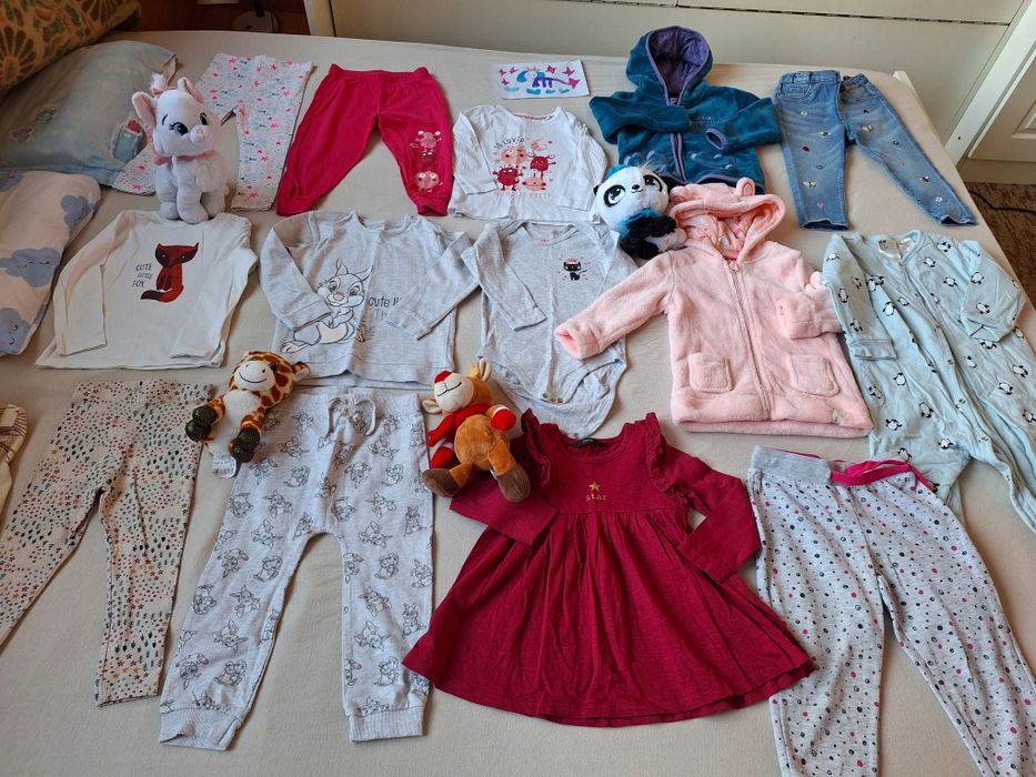 Зимни дрешки за малка госпожица, размер 86-92 (11/2-24 м)