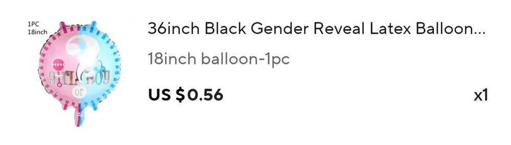 Украса за парти за разкриване на пола