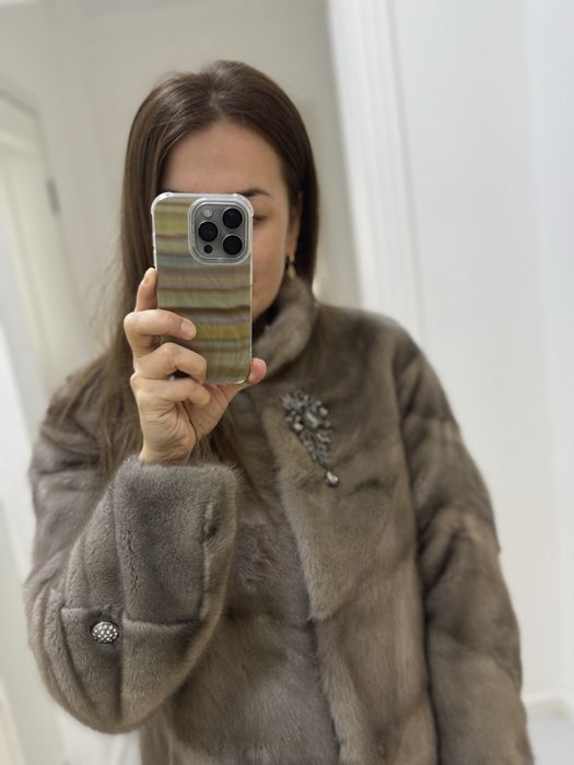 Шуба цвет колотый лед