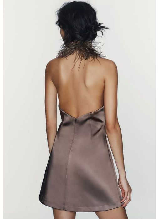 Zara рокля с пера