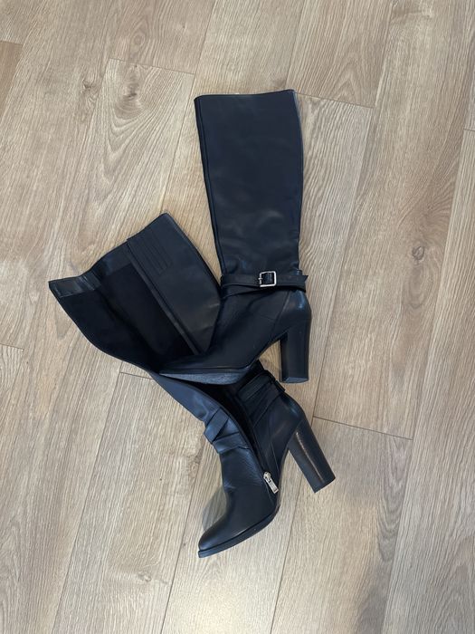 Cizme piele inalte