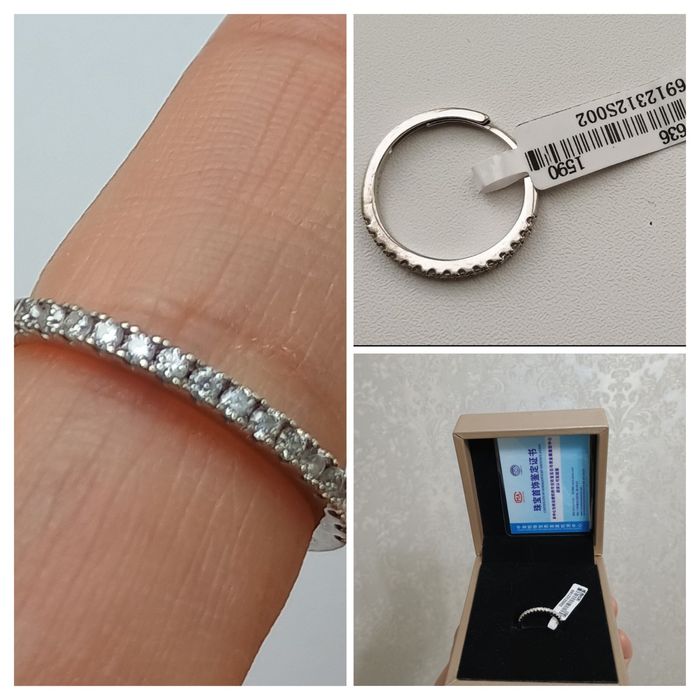 Серебро с бриллиантами. Сертификат имеется