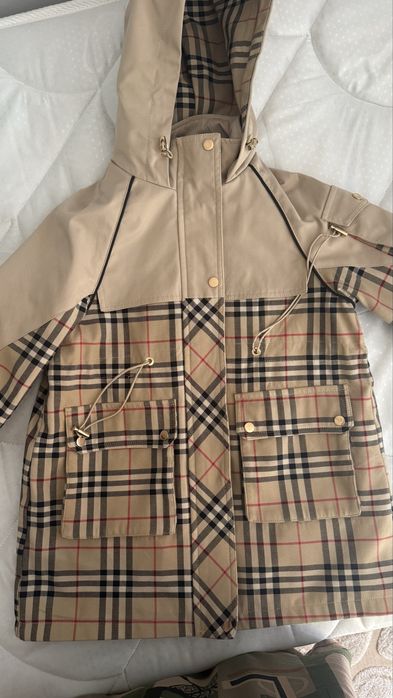Плащ детский под Burberry