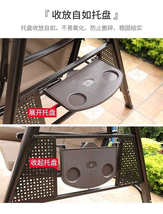 Садовая качеля с навесом на 3 места – комфорт и стиль на вашей террасе