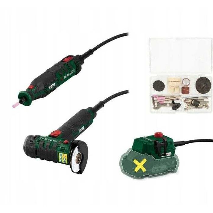 Set Polizor unghiular multifunctional de precizie Parkside 20V. NOU!