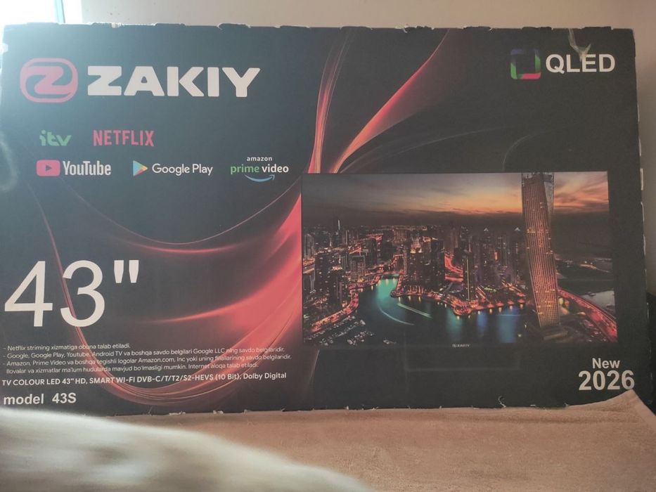 Телевизор Zakiy 43 новый