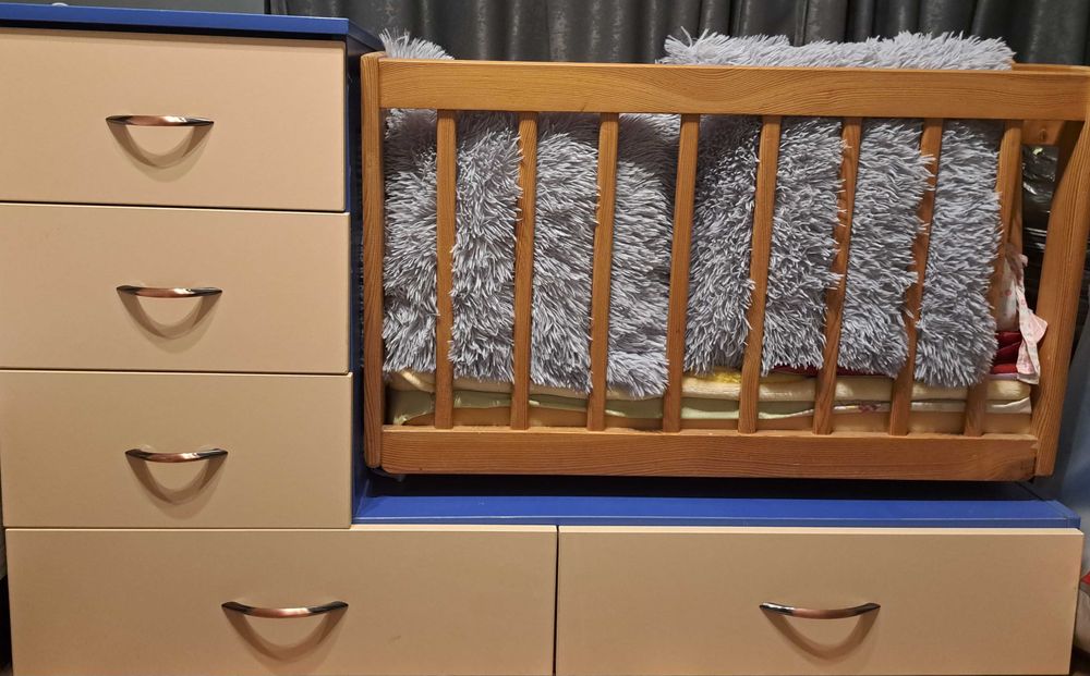 Бебешка кошара синя