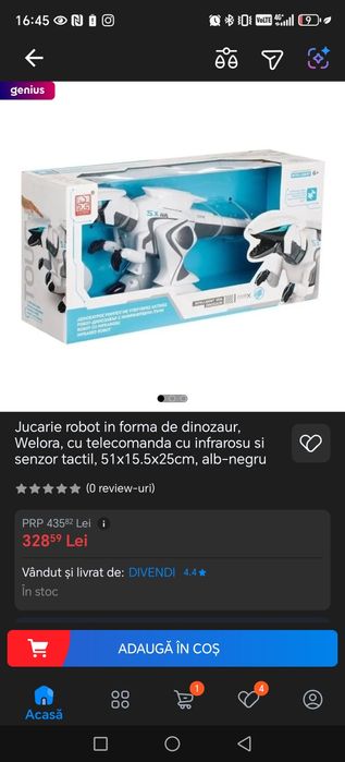 Robot dragon cu multimple functii