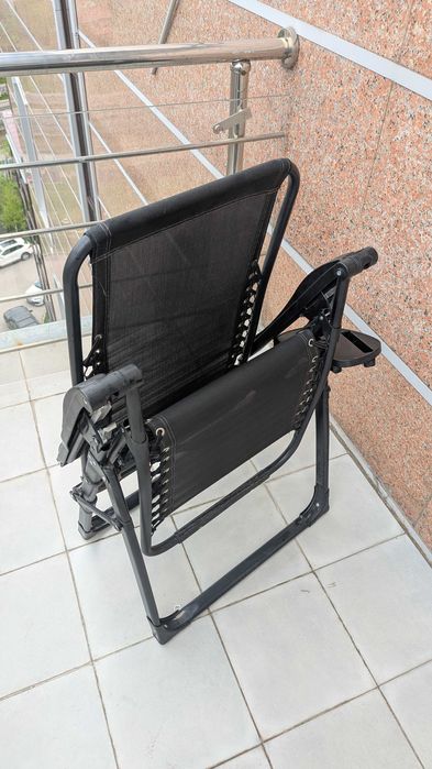 Сиденье лежак черный