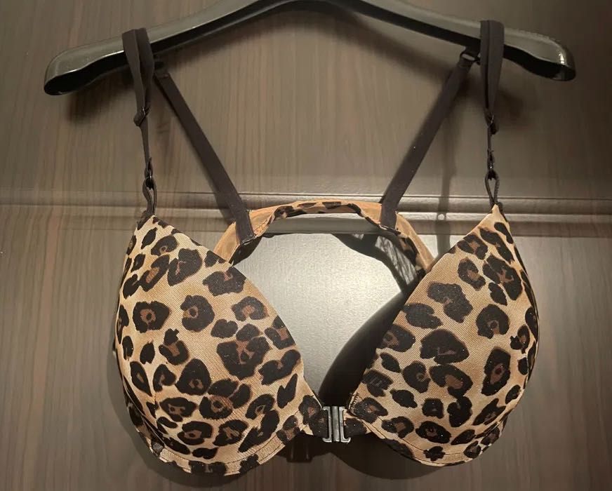 Луксозни сутиени дантела червен със микро мрежичка черна лукс и тигров