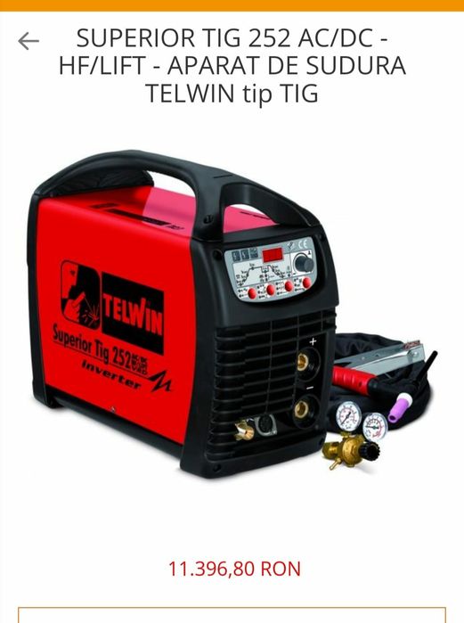 Aparat de sudura TELWIN TIG 252