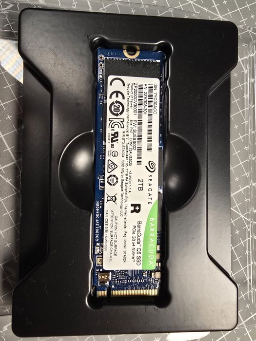 SSD NVMe 2TB Seagate BarraCuda Q5 – Testat CrystalDisk – Stare Excelen