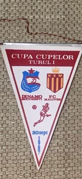Fanion Dinamo Bucuresti - KV Mechelen 1987, Cupa Cupelor