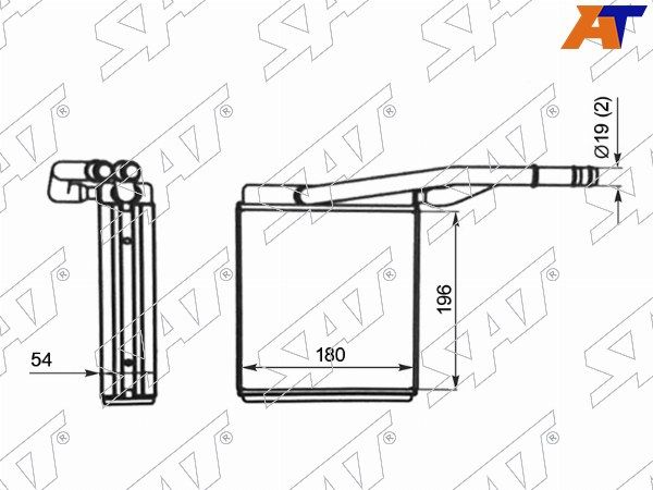 Радиатор отопителя салона Ford Focus