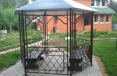 Садовые арки и металлические конструкции, навесы на заказ