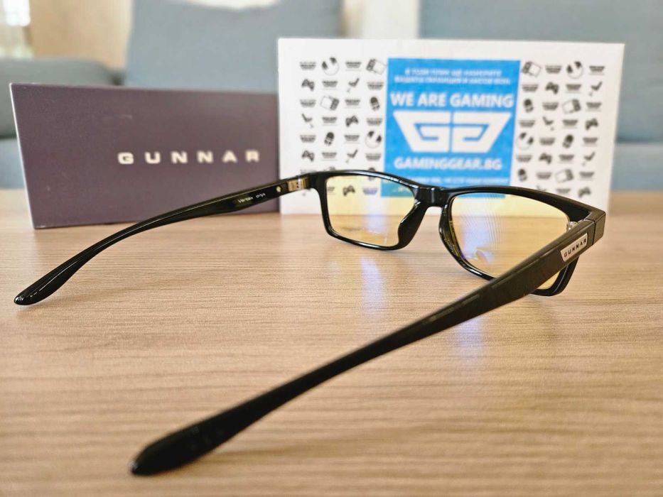 Gunnar Vortex Onyx – геймърски очила, нови, защита от синя светлина, очила за компютър, 2 години гаранция