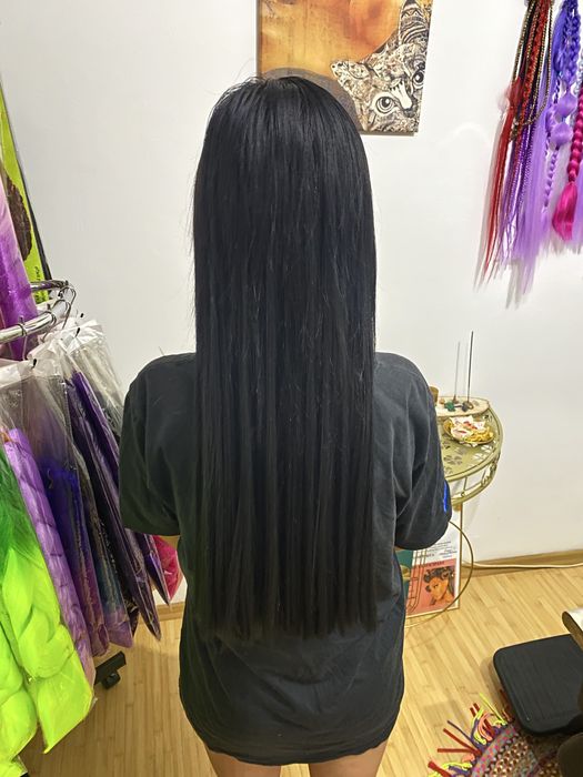 Afroalungire cu extensii sintetice